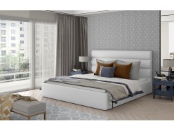 Łóżko tapicerowane CARAMEL 200x200 cm, Sypialnia