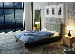 Łóżko tapicerowane DAWID pod materac 140 x 200