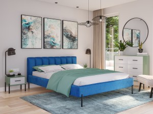 Łóżko tapicerowane MILAN pod materac 180 x 200 