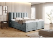 Łóżko kontynentalne VEROS 140x200 cm, z podnoszonym elektrycznie materacem