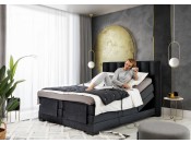 Łóżko kontynentalne VEROS 160x200 cm, z podnoszonym elektrycznie materacem