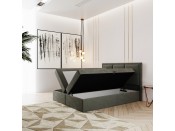 Łóżko tapicerowane ROMA pod materac 140 x 200 z pojemnikiem na pościel